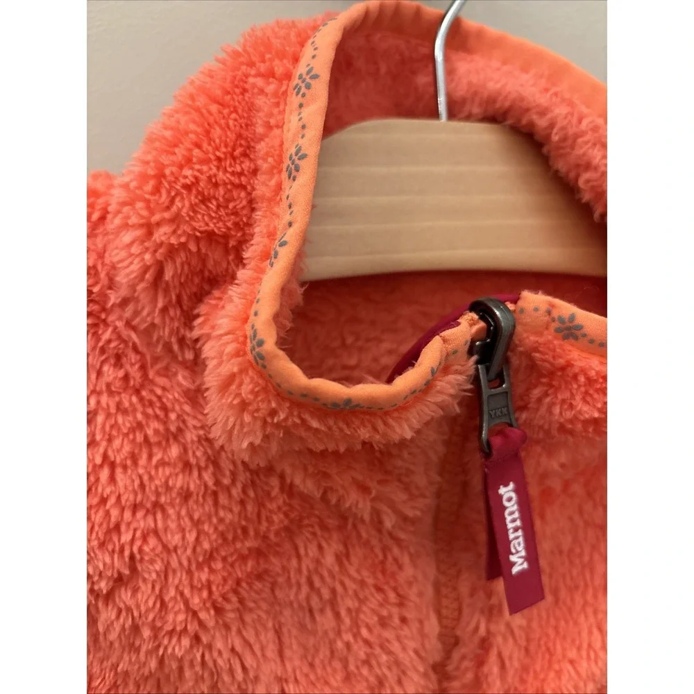 Marmot Precip Eco Component 3-in-1 Jacket Kids' XL Peach Shell And fleece EUC